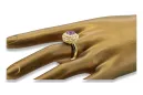 Amethyst 14 Karat Gelbgold Ring Vintage Schmuck vrc059y